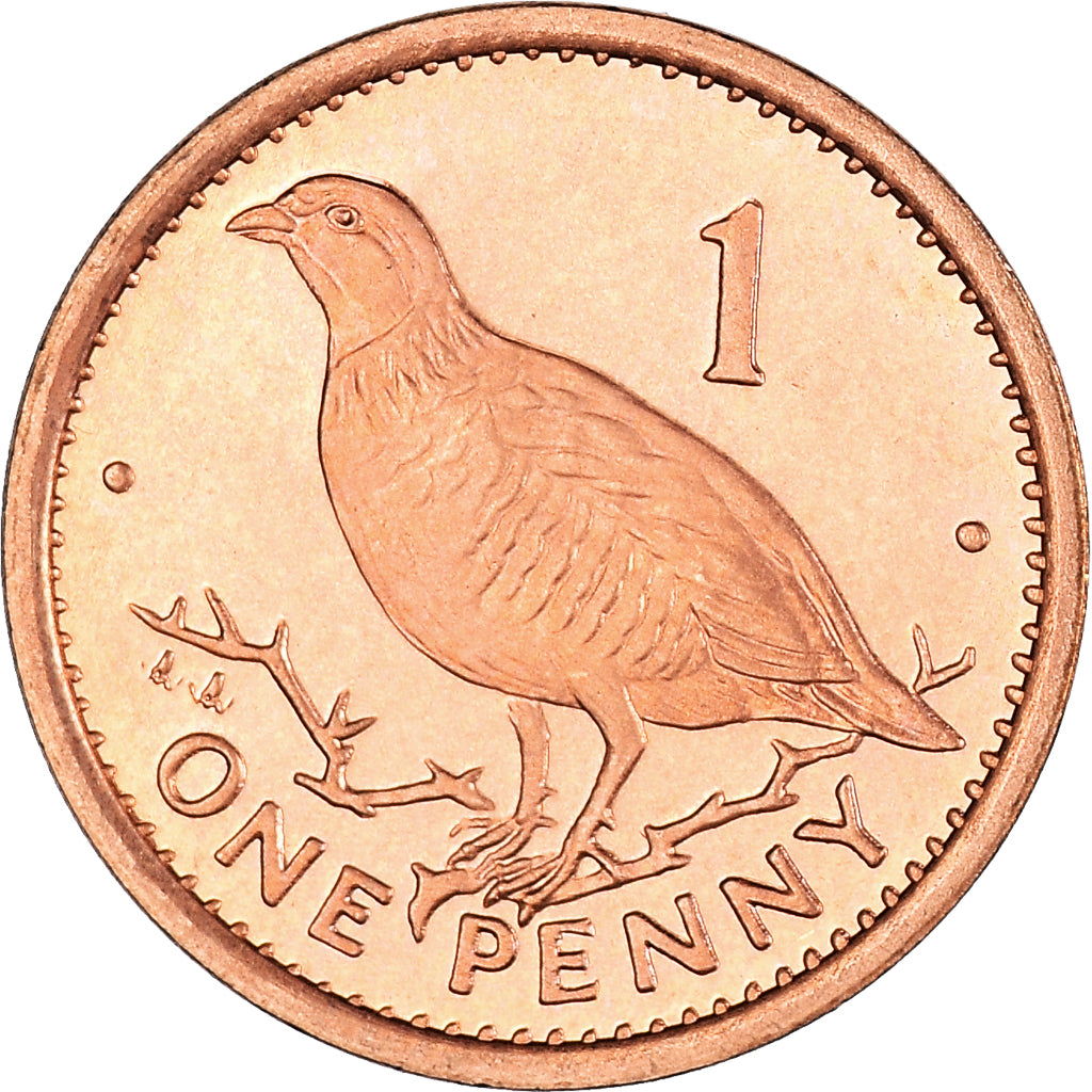 Coin, Gibraltar, Elizabeth II, Penny, 1996, MS(63), Copper Plated Steel, KM:20a