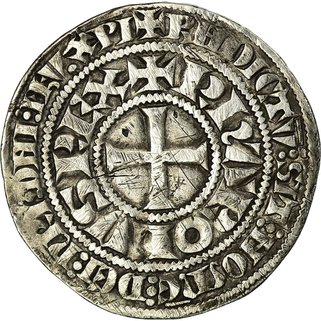 Coin, Germany, Gros Tournois, EF(40-45), Silver, Boudeau:1868