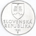Moneta, Slovacchia, 10 Halierov, 1993, SPL+, Alluminio, KM:17