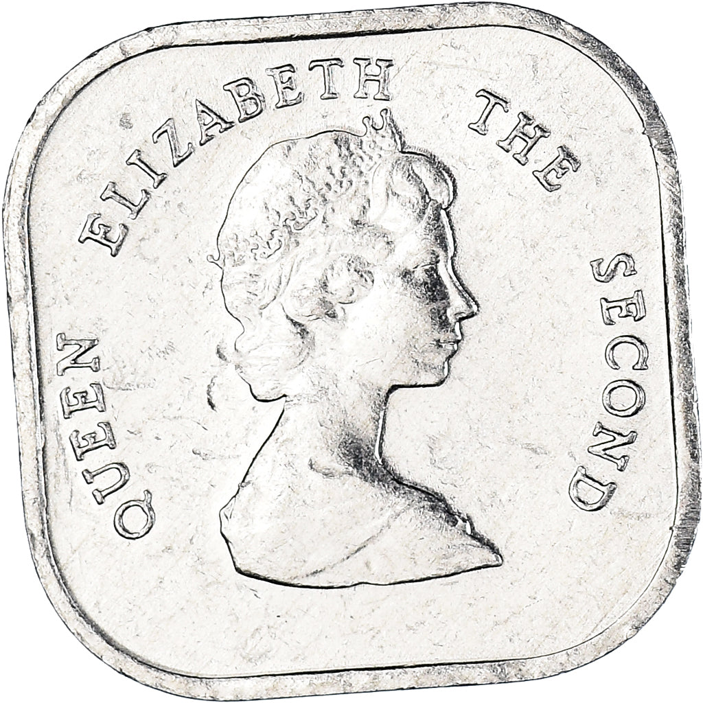 Coin, East Caribbean States, Elizabeth II, 2 Cents, 1996, AU(50-53), Aluminum
