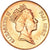 Moneda, Fiji, Elizabeth II, 2 Cents, 1992, EBC+, Cobre chapado en cinc, KM:50a