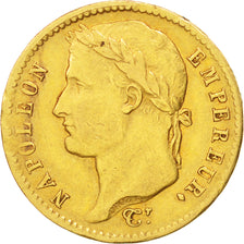 FRANCE, Napoléon I, 20 Francs, 1812, Paris, KM #695.1, EF(40-45), Gold, Gadoury 