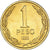 Moeda, Chile, Peso, 1990, MS(63), Alumínio-Bronze, KM:216.2