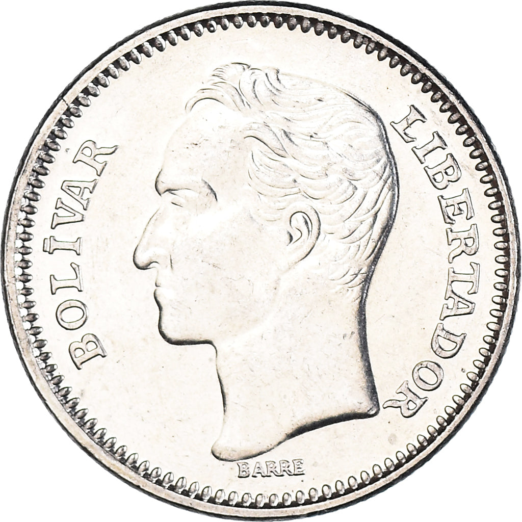 Coin, Venezuela, 50 Centimos, 1990, MS(60-62), Nickel Clad Steel, KM:41a