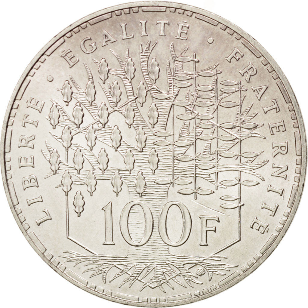 Francia, Panthéon, 100 Francs, 1986, Paris, SPL, Argento, KM:951.1, Gadoury:898