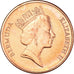 Coin, Bermuda, Elizabeth II, Cent, 1997, MS(60-62), Copper Plated Zinc, KM:44b
