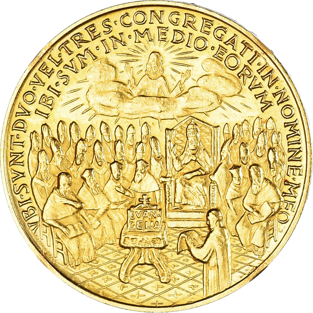 Vatican, Médaille, Jean XXIII, 2ème Conseil Œcuménique, 1962, SUP, Or