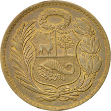 Coin, Peru, Sol, AU(55-58), Brass, KM:222