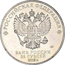 Munten, Rusland, 25 Roubles, 2018, Saint-Petersburg, Coupe du monde de football