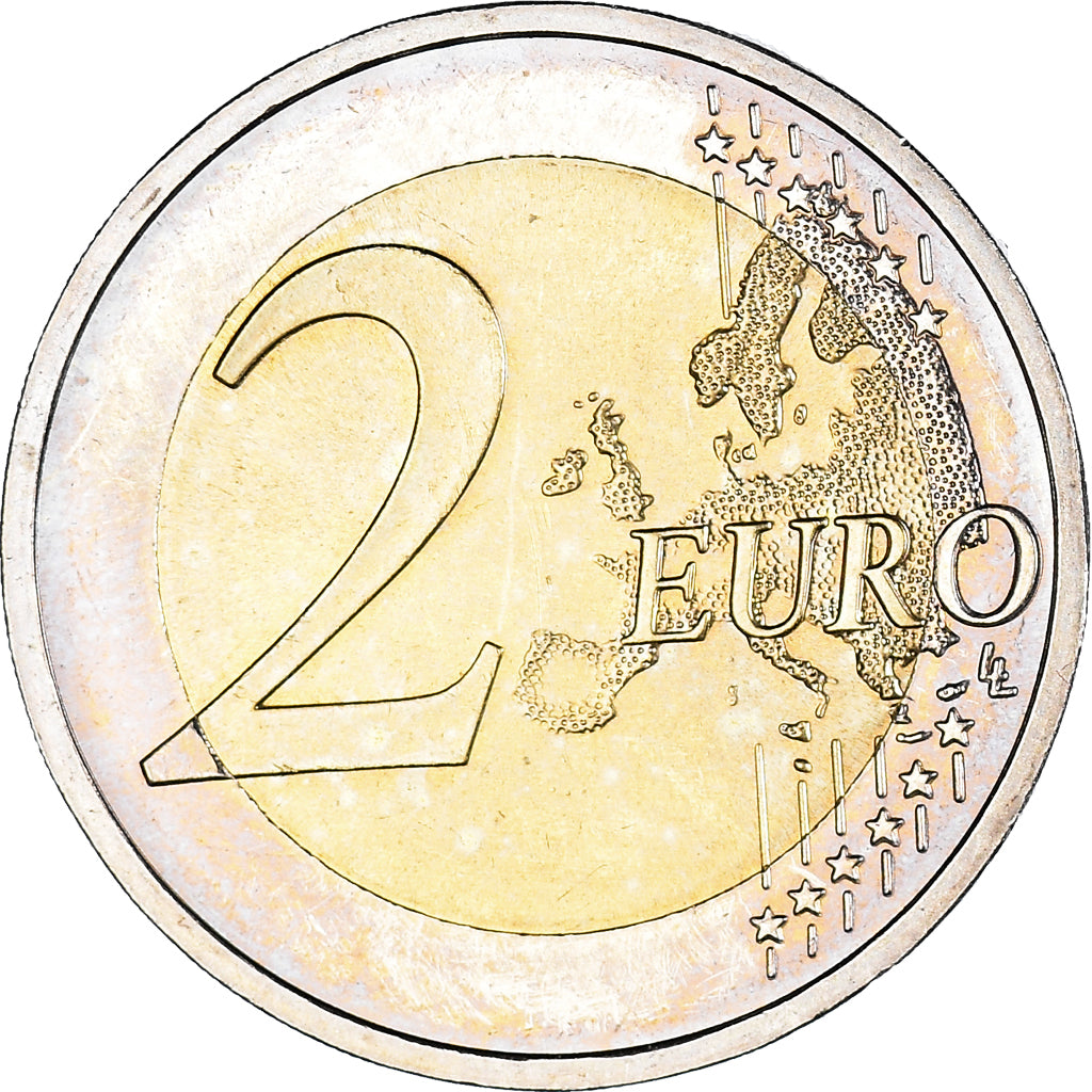 Germany, 2 Euro, Père Noël, Colourized, MS(60-62), Bi-Metallic, KM:New