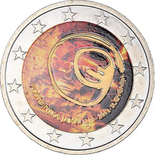 Slovenia, 2 Euro, Postojna, 2013, Vantaa, Colourized, AU(50-53), Bi-Metallic