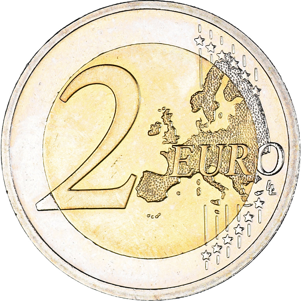 Slovenia, 2 Euro, Postojna, 2013, Vantaa, Colourized, AU(50-53), Bi-Metallic