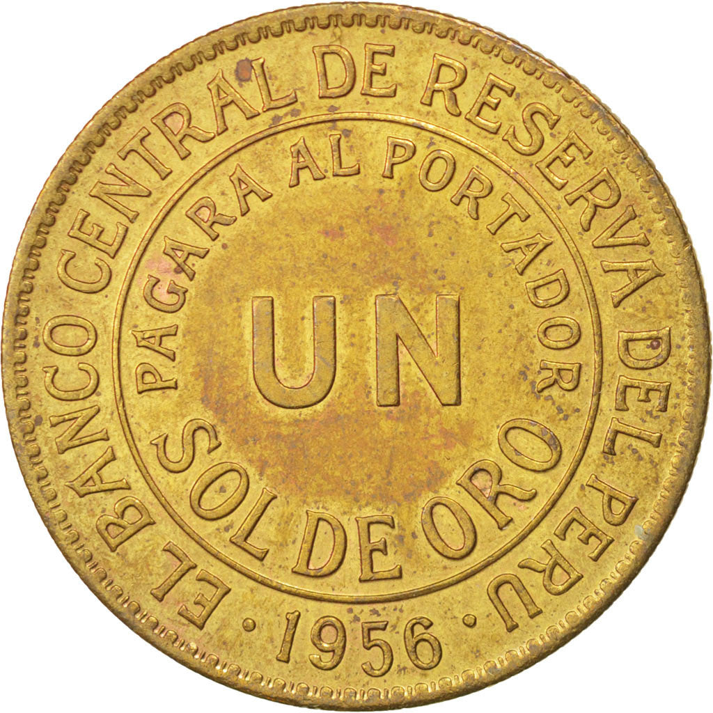 Pérou, 1 Sol de Oro, 1956, KM 222