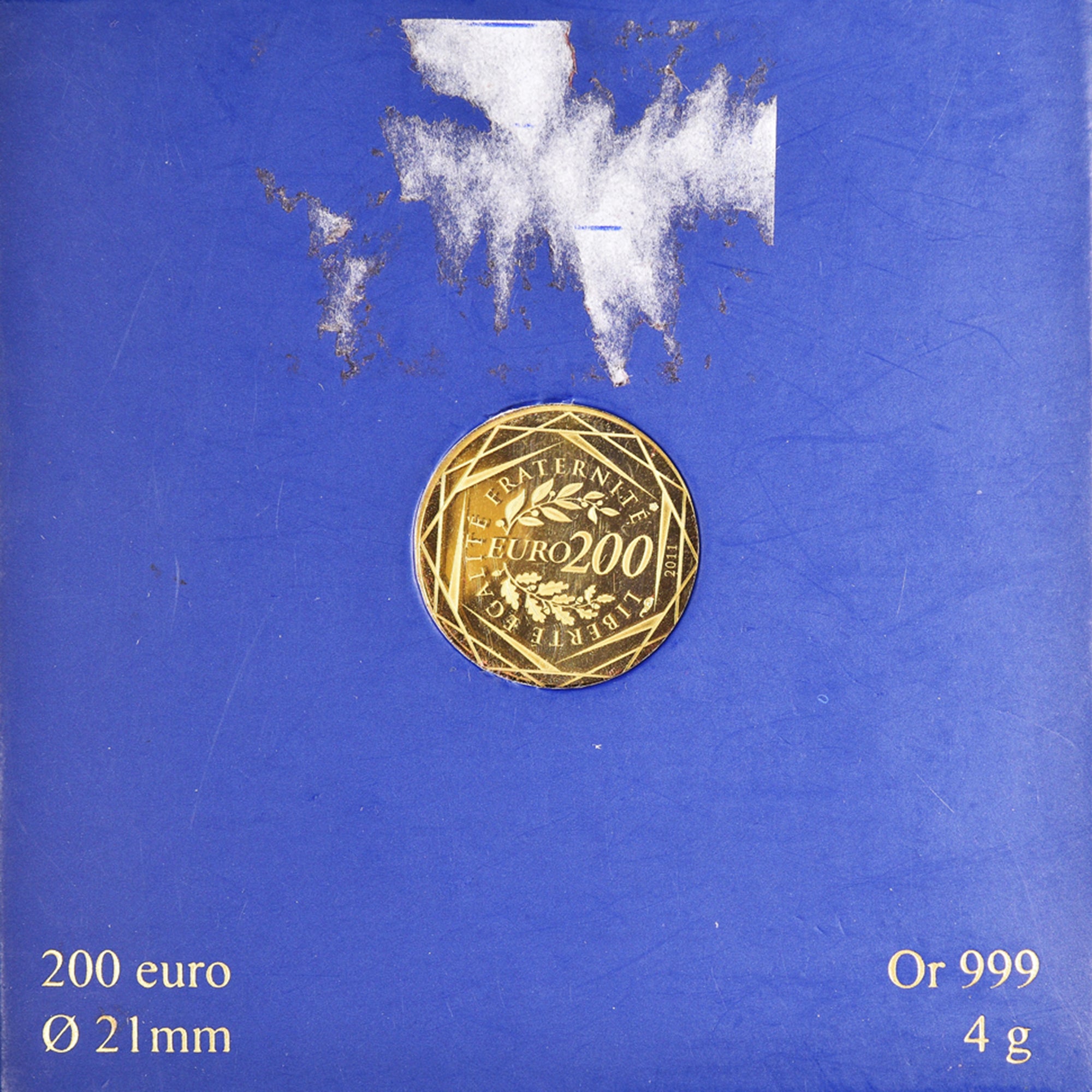 France, 200 Euro, 2011, Paris, FDC, MS(63), Gold, Gadoury:16, KM:1757