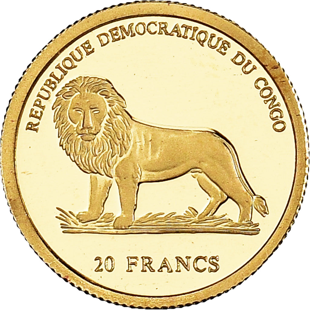 Moneta, CONGO, REPUBBLICA DEMOCRATICA DEL, 20 Francs, 2006, Proof, FDC, Oro