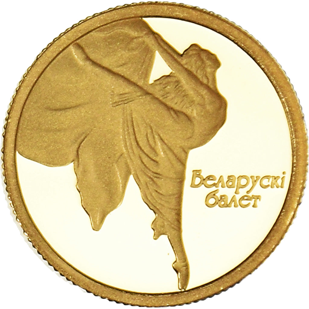 Munten, Wit Rusland, 10 Roubles, 2005, Royal Mint, Proof, FDC, Goud, KM:129