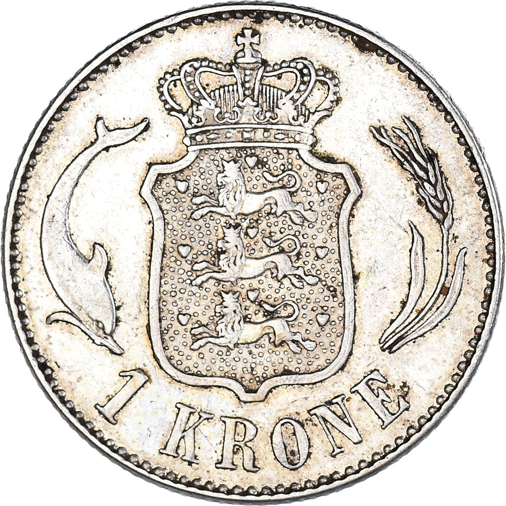Coin, Denmark, Christian X, Krone, 1915, Copenhagen, EF(40-45), Silver, KM:819