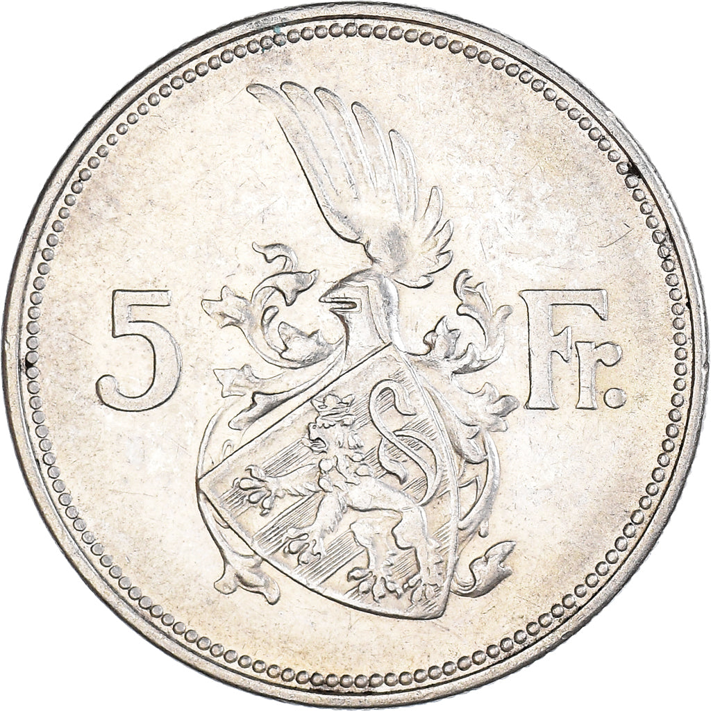 Moneta, Lussemburgo, Charlotte, 5 Francs, 1929, BB, Argento, KM:38