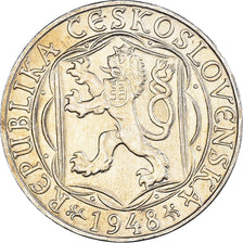 Moneda, Checoslovaquia, 100 Korun, 1948, EBC+, Plata, KM:26