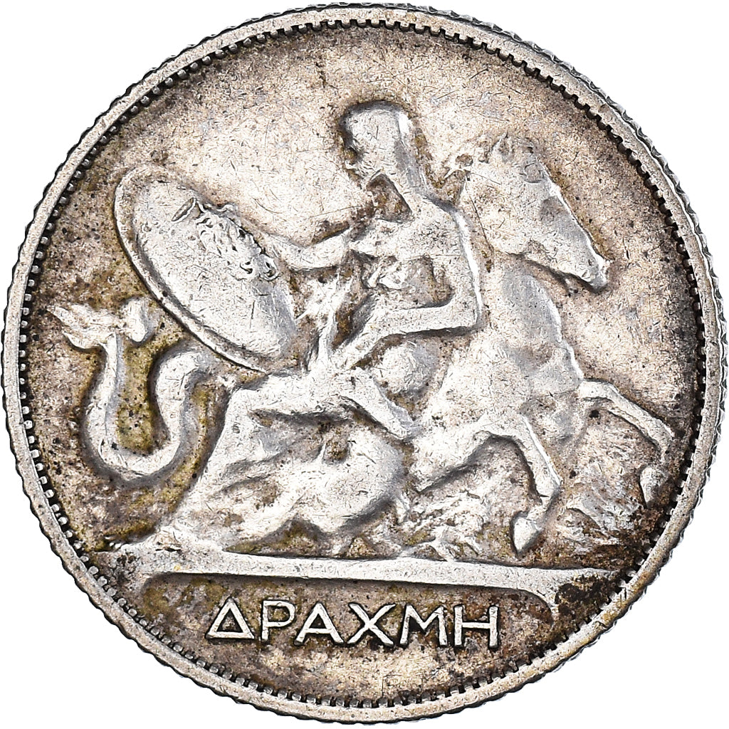 Monnaie, Grèce, George I, Drachma, 1910, TB+, Argent, KM:60