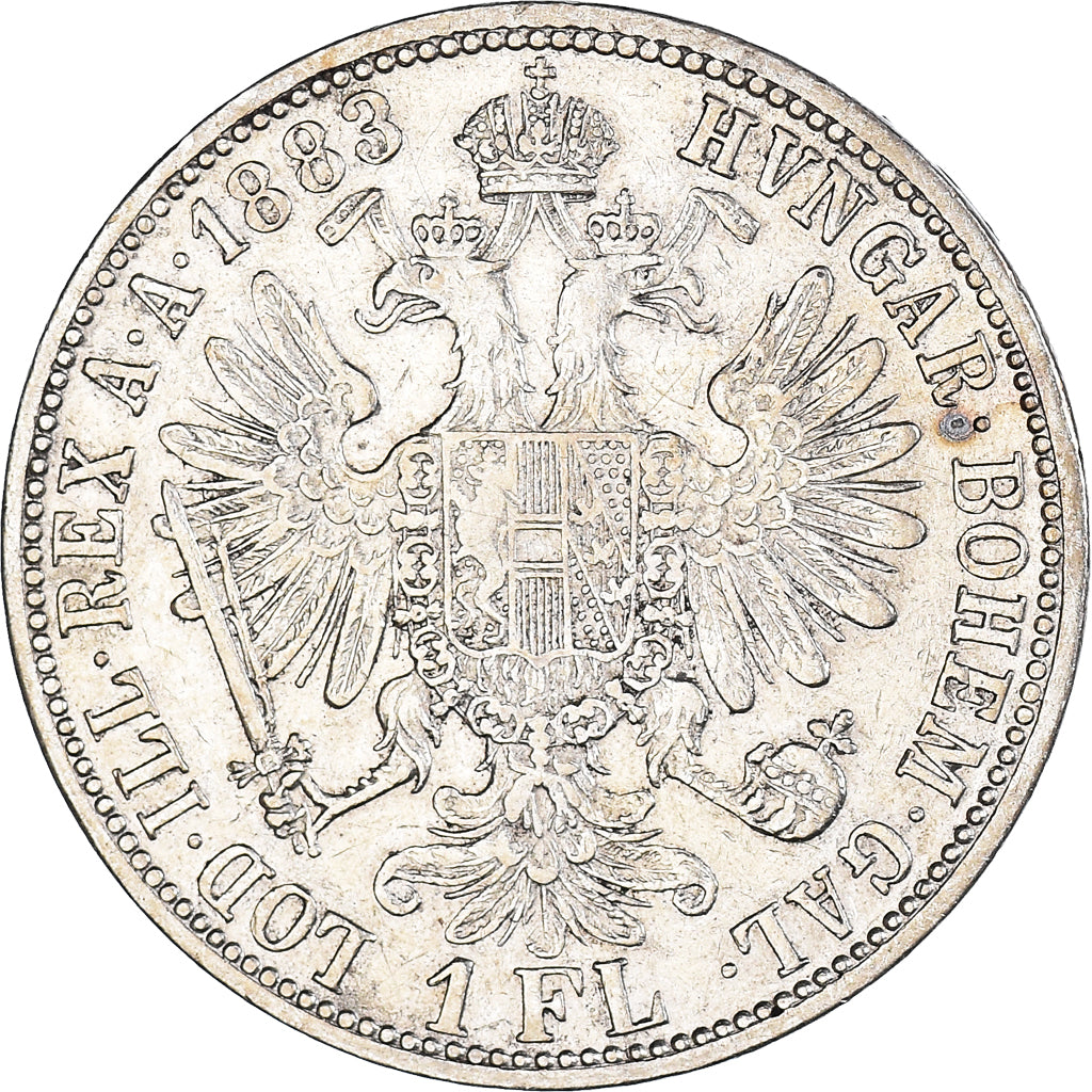 Coin, Austria, Franz Joseph I, Florin, 1883, AU(50-53), Silver, KM:2222