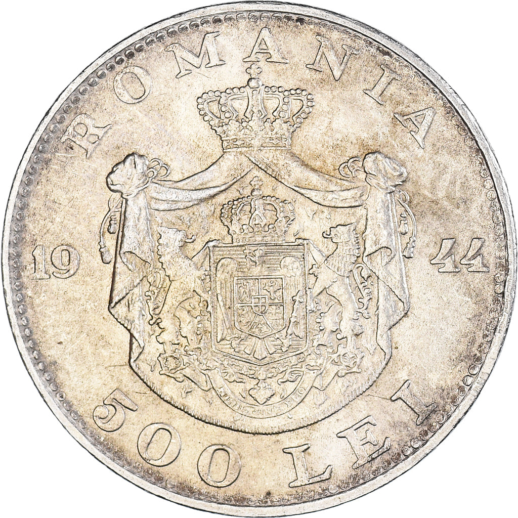 Moneta, Romania, Mihai I, 500 Lei, 1944, SPL-, Argento, KM:65