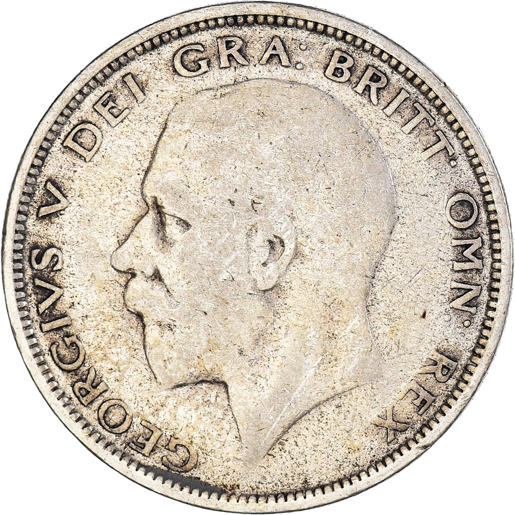 Moneta, Gran Bretagna, George V, 1/2 Crown, 1927, MB, Argento, KM:830