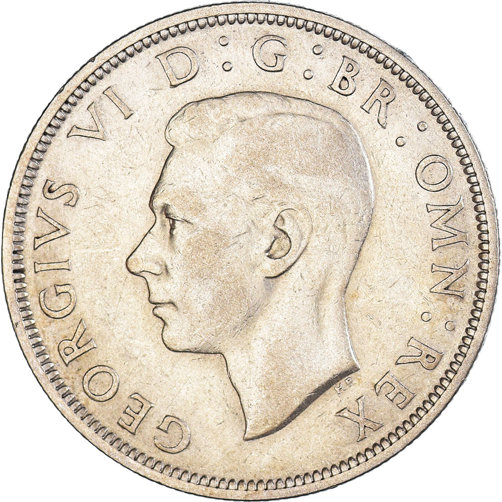 Coin, Great Britain, George VI, 1/2 Crown, 1945, EF(40-45), Silver, KM:856