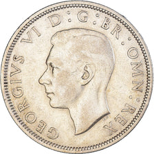 Coin, Great Britain, George VI, 1/2 Crown, 1945, EF(40-45), Silver, KM:856