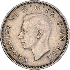 Münze, Großbritannien, George VI, Shilling, 1947, SS+, Kupfer-Nickel, KM:863