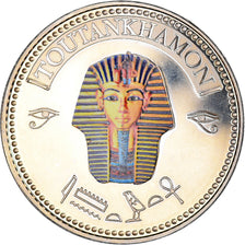 Egypt, Medal, Trésors d'Egypte, Toutankhamon, History, MS(64), Copper-nickel