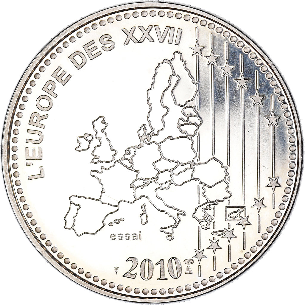 França, medalha, L'Europe des XXVII, 50 ans du nouveau Franc, Politics, 2010