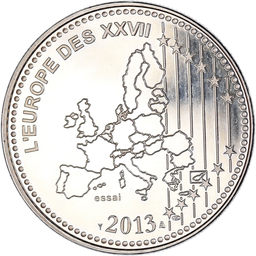 Frankreich, Medaille, L'Europe des XXVII, Veme République, Politics, Society