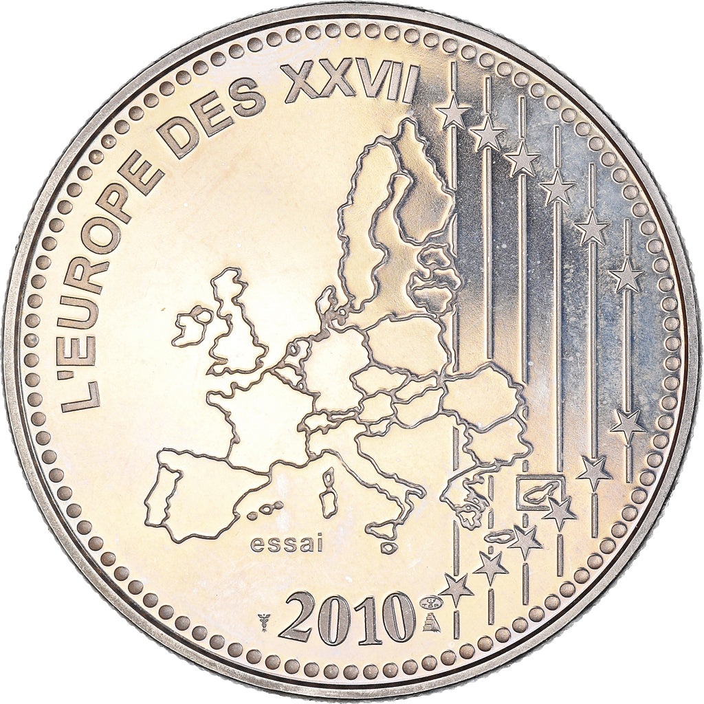 France, Médaille, L'Europe des XXVII, 50 ans du nouveau Franc, Politics, 2010