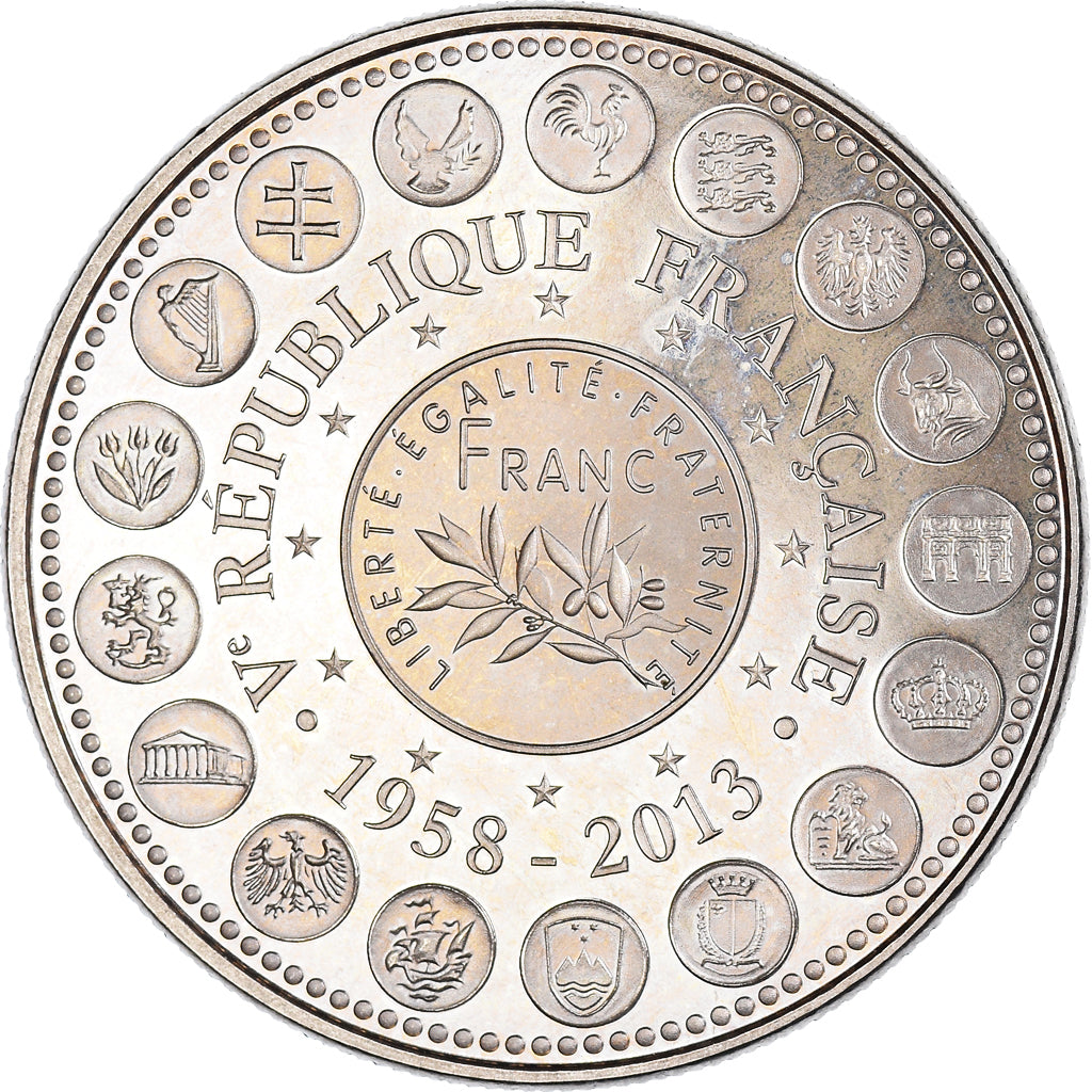 Frankreich, Medaille, L'Europe des XXVII, Veme République, Politics, Society