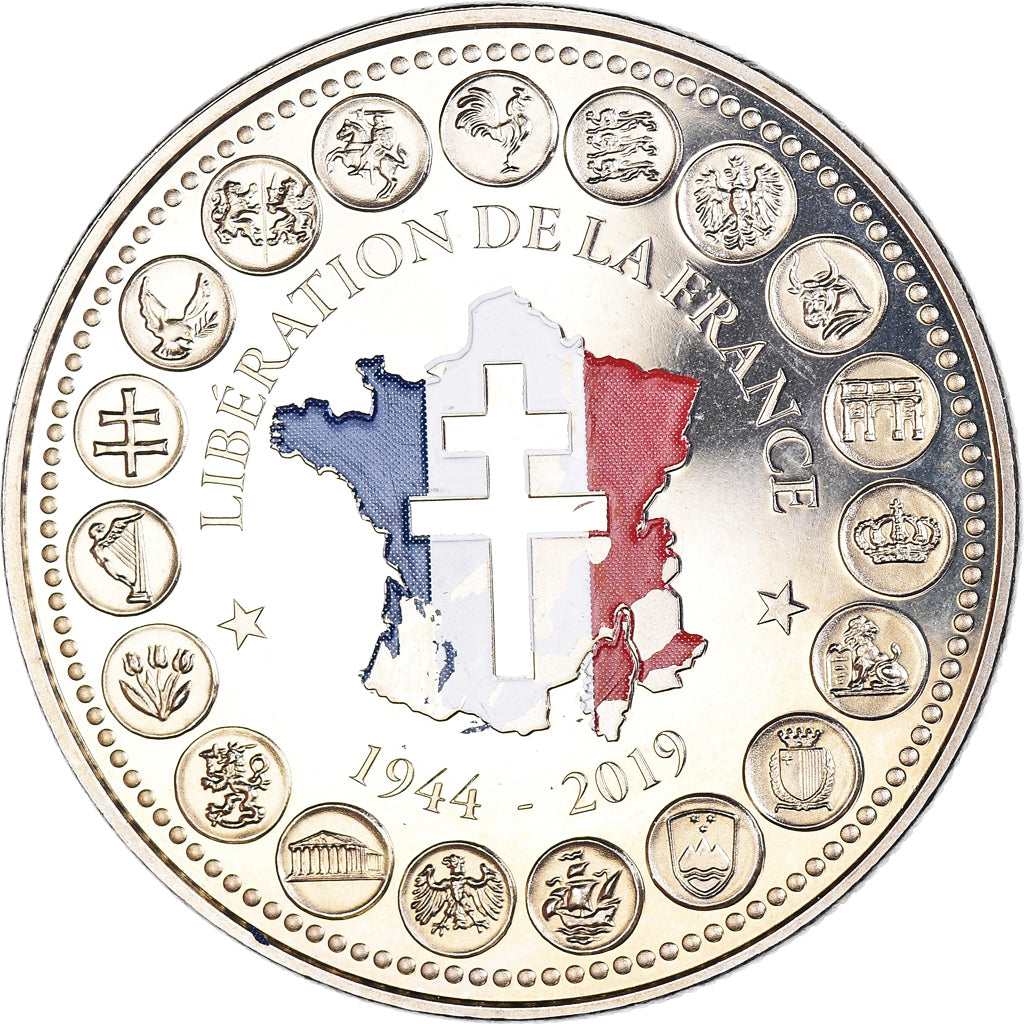 Frankrijk, Medaille, L'Europe des XXVII, Libération de la France, 2019, UNC