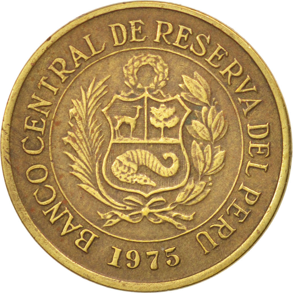 Perù, 1/2 Sol, 1975, BB+, Ottone, KM:265
