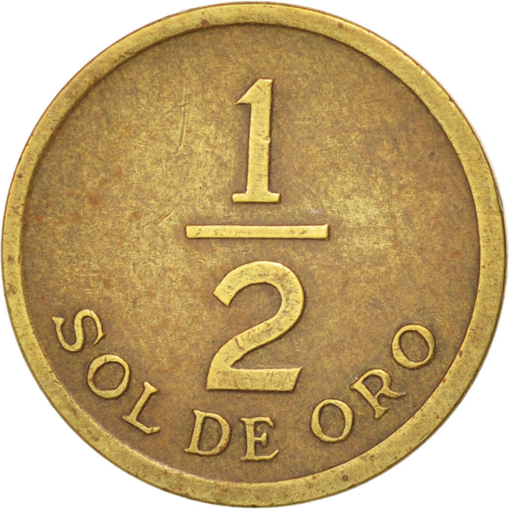 Perù, 1/2 Sol, 1975, BB+, Ottone, KM:265