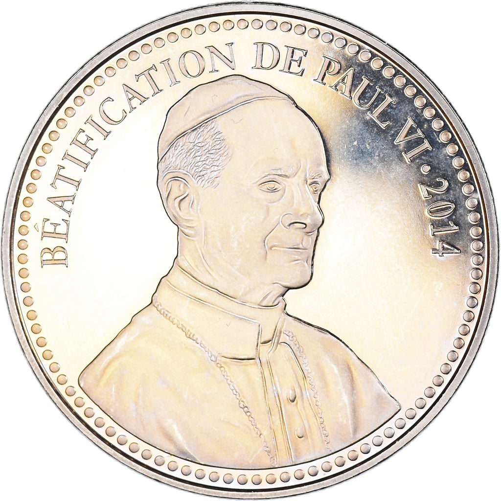 Vaticano, medaglia, Béatification de Paul VI, 2014, BB, Rame-nichel