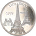 Frankreich, Medaille, Paris - La Tour Eiffel, Arts & Culture, SS, Kupfer-Nickel