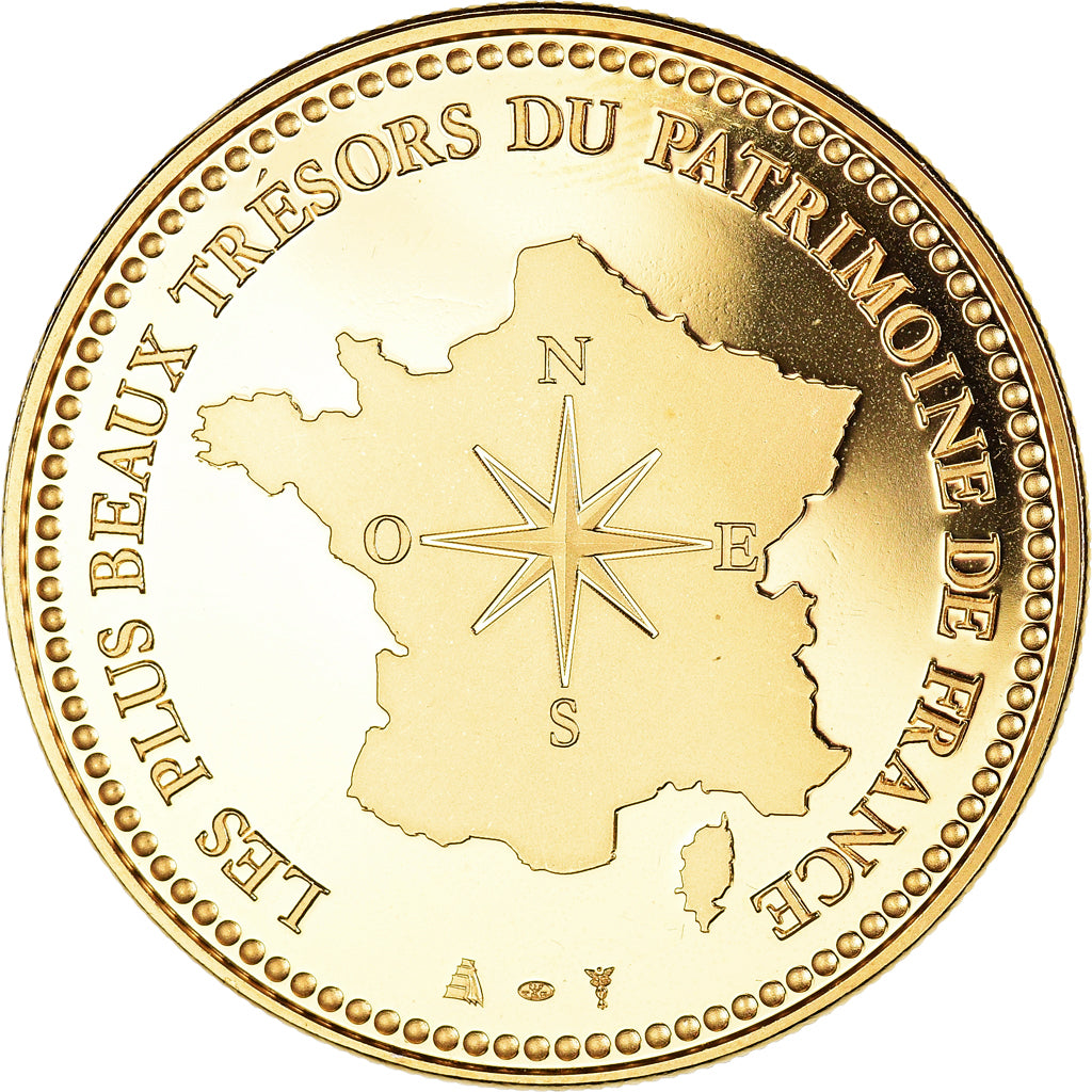 France, Medal, Paris - La Tour Eiffel, MS(64), Copper-Nickel Gilt
