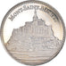 Francia, medaglia, Mont Saint-Michel, Patrimoine Culturel, BB+, Rame-nichel