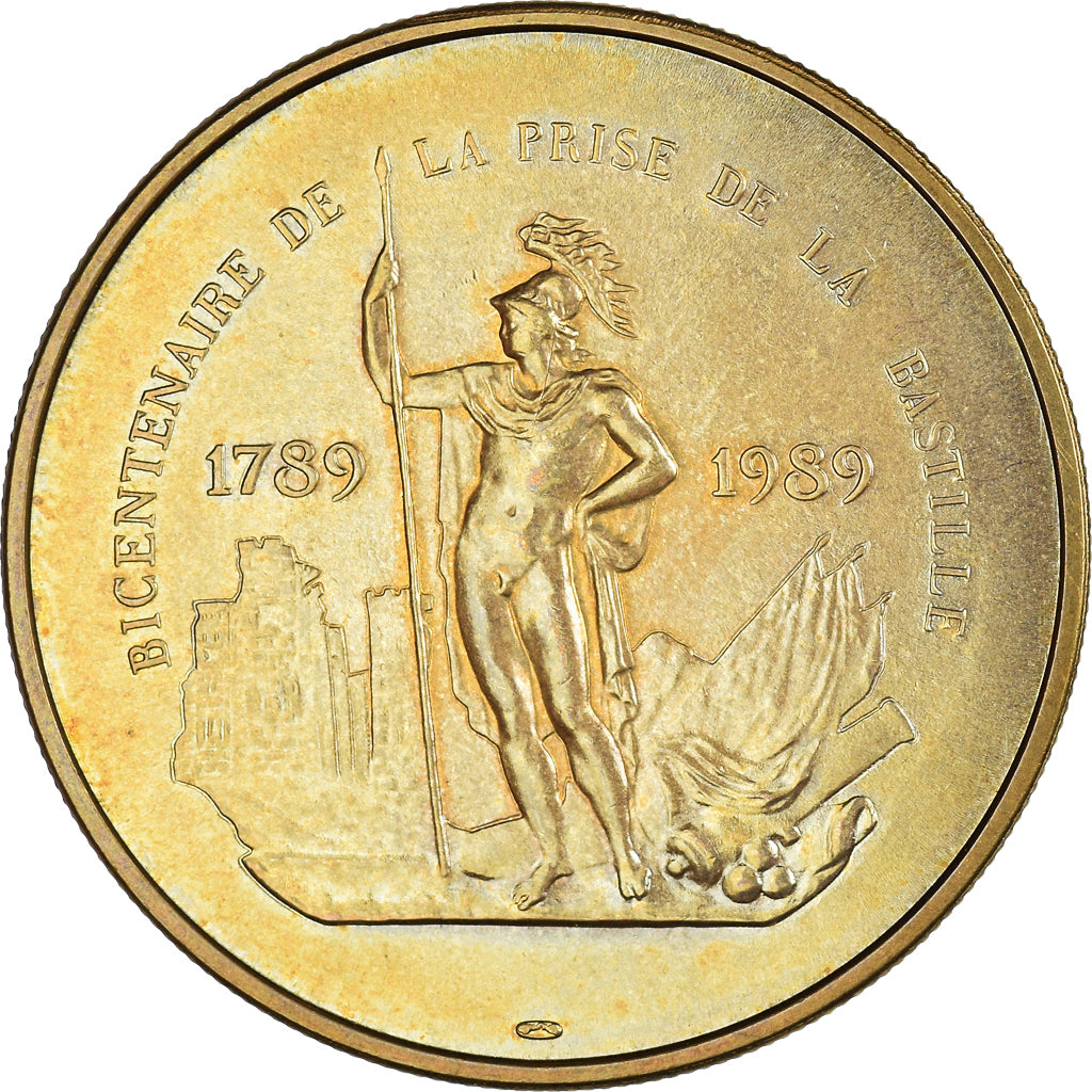 Francia, medaglia, Bicentenaire de la Prise de la Bastille, History, 1983