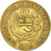 PERU, Sol, 1972, KM #248, EF(40-45), Brass, 28