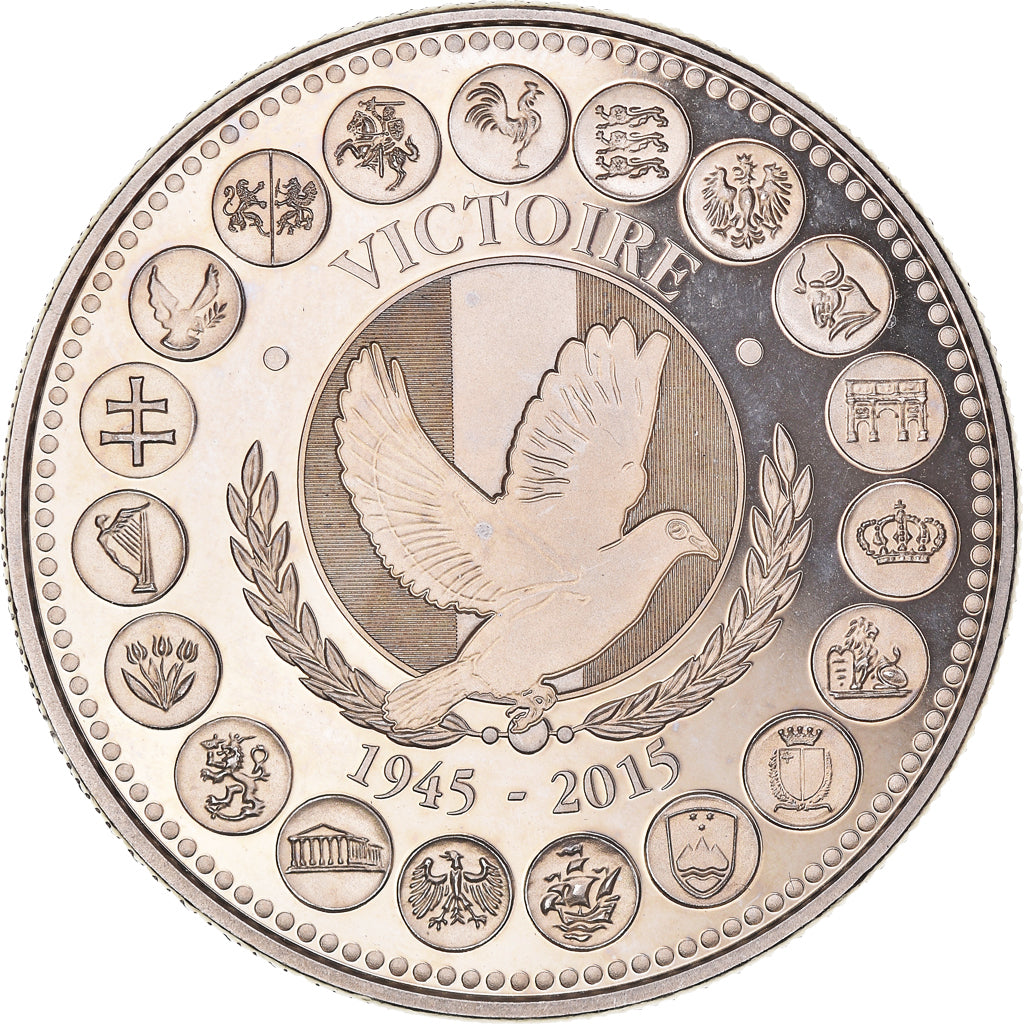 Frankreich, Medaille, L'Europe des XXVIII, La Victoire de 1945, Politics, 2015