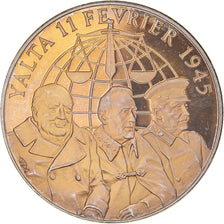 France, Medal, Les Accord de Yalta, 11 Février 1945, WAR, 1939-1945, AU(55-58)