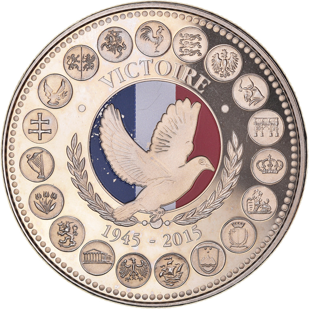 France, Médaille, L'Europe des XXVIII, La Victoire de 1945, Politics, 2015