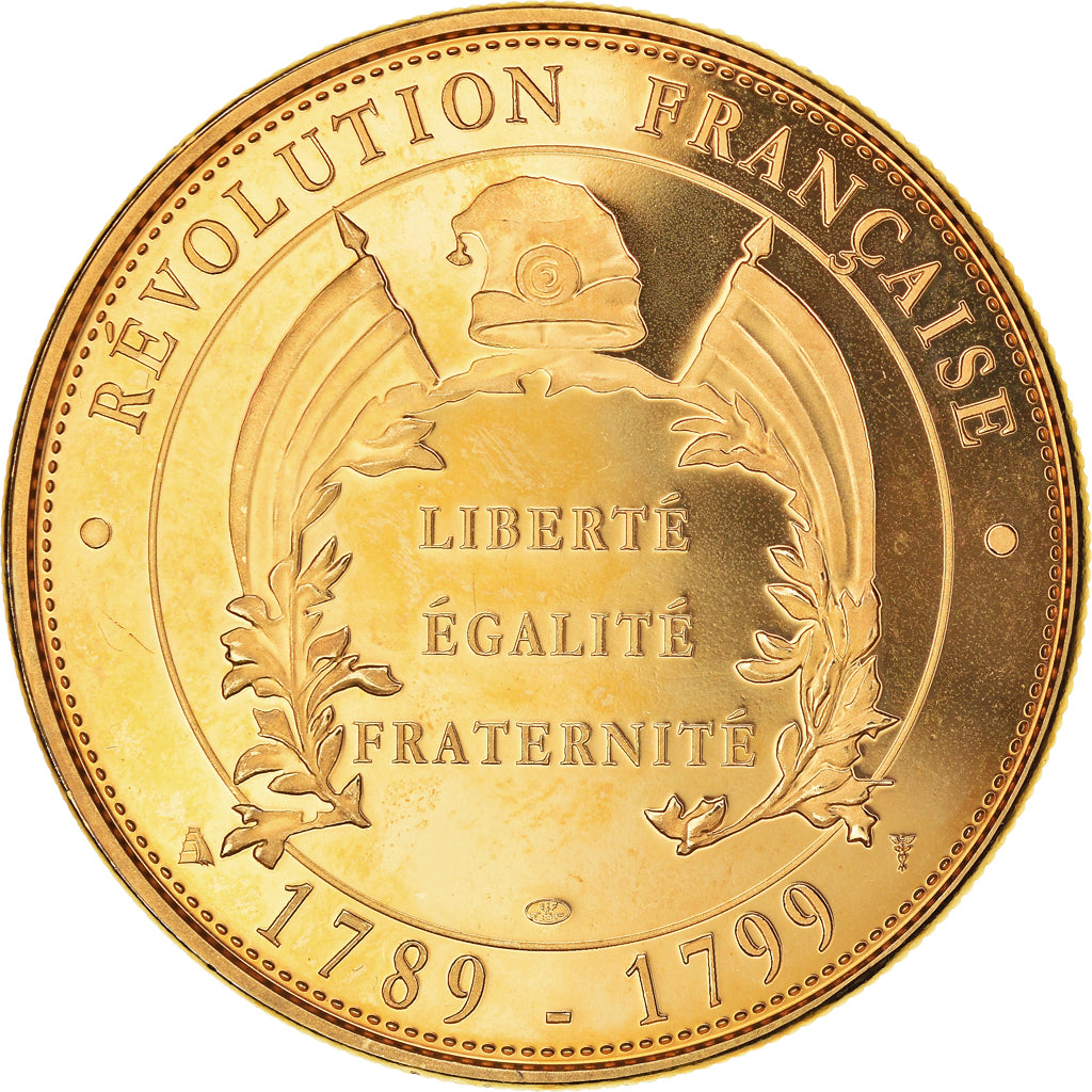 France, Médaille, Révolution Française, La Marseillaise, SUP, Copper Gilt