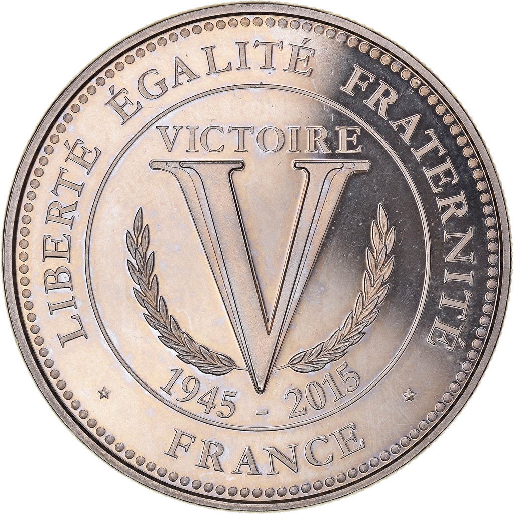 France, Médaille, 70 Ans de la Victoire, WAR, 2015, SUP+, Cupro-nickel