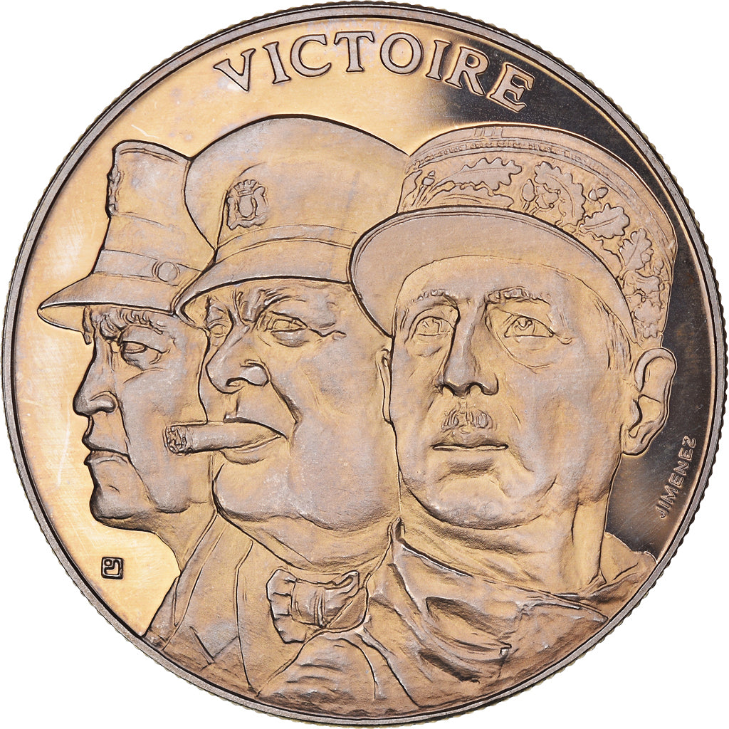 Francia, medalla, Seconde Guerre Mondiale, Victoire du 8 Mai 1945, MBC+, Cobre -
